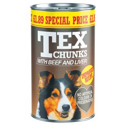 Tex Chunks with Beef and Liver 1.2kg