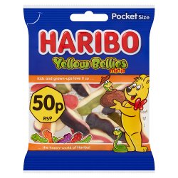 HARIBO Yellow Bellies Minis Bag 60g 50p PM
