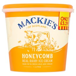 Mackie's of Scotland Honeycomb Real Dairy Ice Cream 1 Litre