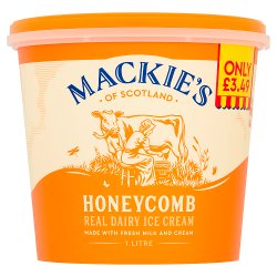 Mackie's of Scotland Honeycomb Real Dairy Ice Cream 1 Litre