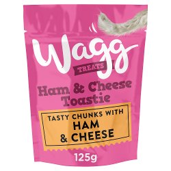 Wagg Treats Ham & Cheese Toastie 125g