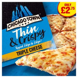 Chicago Town Thin & Crispy Triple Cheese Pizza 305g (PMP)