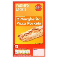 Farmer Jack's 2 Margherita Pizza Pockets 240g