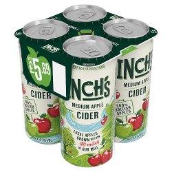 Inch's Medium Apple Cider Can 4x440ml