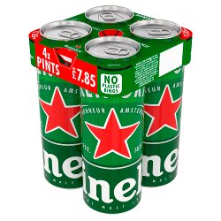 Heineken Premium Lager Beer Pint 4x568ml