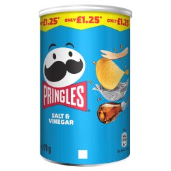 Pringles Salt & Vinegar 70g PMP £1.25