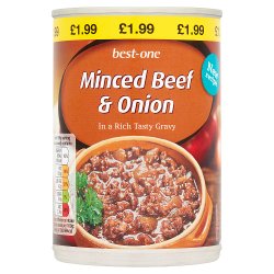 best-one Minced Beef & Onion in a Rich Tasty Gravy 390g