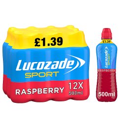 Lucozade Sport Drink Raspberry 500ml PMP £1.39