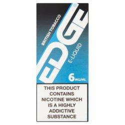 Edge British Tobacco E-Liquid 6mg/ml 10ml