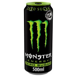 Monster Energy Drink Zero Sugar 12 x 500ml PM £1.55