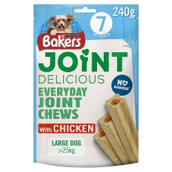 BAKERS Joint Delicious Large Chicken Dog Chews 240g
