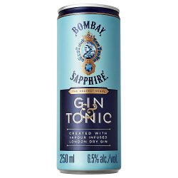 BOMBAY SAPPHIRE Gin & Tonic Premix Cocktail 25cL