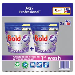 Bold Professional Allin1 Pods Washing Capsules, Lavender & Camomile, 100 washes