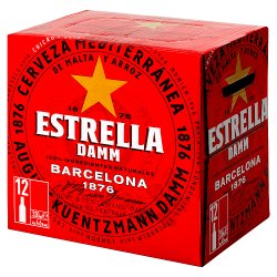 Estrella Damm Lager Beer 12 x 330ml Bottle