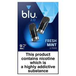 blu 2.0 Fresh Mint Vape Pods 9mg/ml 2 x 1.9ml