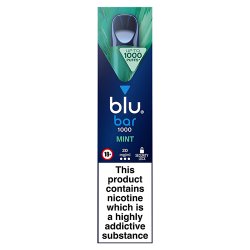 blu bar 1000 Mint Disposable Vape 20mg/ml