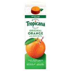 Tropicana Original Orange with Juicy Bits 850ml