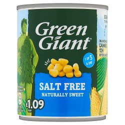 Green Giant Salt Free 198g