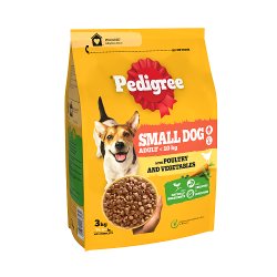 Pedigree Complete Adult Small Dog Dry Poultry and Vegetables 3kg
