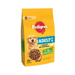 Pedigree Complete Adult Dry Dog Food Poultry and Vegetables 12kg