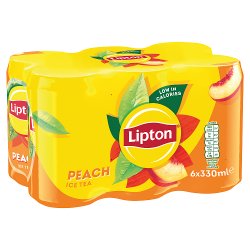 Lipton Ice Tea Peach Cans 6 x 330ml