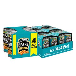 Heinz Baked Beans in a Rich Tomato Sauce PMP 4 x 415g