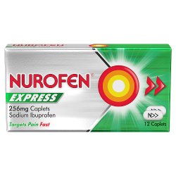 Nurofen Express 256mg Pain Relief Caplets x12