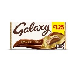 Galaxy Smooth Milk Chocolate Block Bar £1.25 PMP 100g