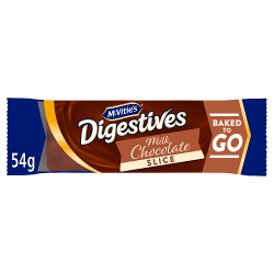 McVitie's Digestives Milk Chocolate Slices Cake Bars Single 54g