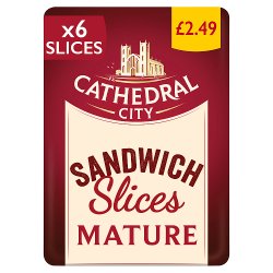 Cathedral City 6 Slices Mature Cheddar Cheese 150g PM £2.49