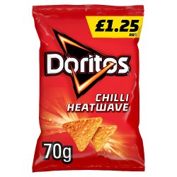 Doritos Chilli Heatwave Tortilla Chips Crisps £1.25 RRP PMP 70g