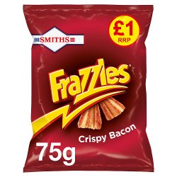 Smiths Frazzles Crispy Bacon Snacks £1 RRP PMP 75g