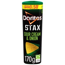 Doritos Stax Sour Cream & Onion Sharing Snacks Special Offer 170g