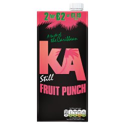 KA Still Fruit Punch Juice 1L, PMP, £1.19 or 2 for £2