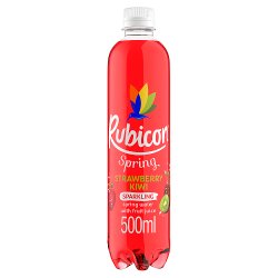 Rubicon Spring Strawberry Kiwi Flavoured Sparkling Spring Water 500ml