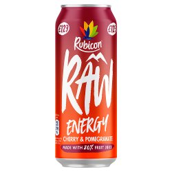 Rubicon Raw Energy Cherry & Pomegranate 500ml, PMP, £1.29