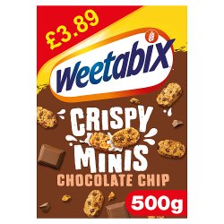 Weetabix Crispy Minis Chocolate Chip 6x500g PMP £3.89