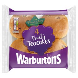 Warburtons 4 Fruity Teacakes