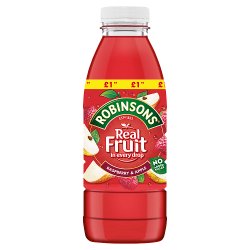 Robinsons Ready to Drink Raspberry & Apple Juice Drink PMP 500ml