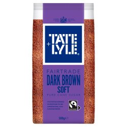 Tate & Lyle Fairtrade Dark Brown Soft Pure Cane Sugar 500g
