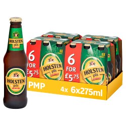 Holsten Pils Lager Beer 6 x 275ml PM £5.75 Bottles