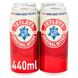 Tetley's Original Bitter Ale Beer 4x440ml Can