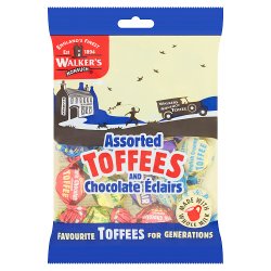 Walker's Nonsuch Assorted Toffees and Chocolate Éclairs 150g