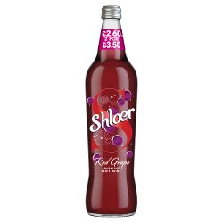 Shloer Red Grape Sparkling Fruit Drink 750ml