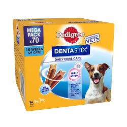 Pedigree Dentastix Daily Adult Small Dog Treats 70 x Dental Sticks 1.1kg