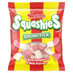 Swizzels Squashies Drumstick Original Raspberry & Milk Flavour 120g