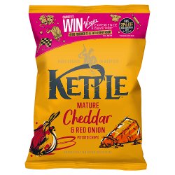 KETTLE® Chips Mature Cheddar & Red Onion Sharing Crisps 130g