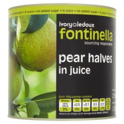 Ivory Ledoux Fontinella Pear Halves in Juice 2.5kg