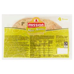 Mission 4 Mini Naans Garlic & Coriander