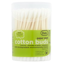 Pretty 100 Paper Stem Cotton Buds